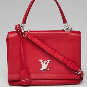Louis Vuitton Rubis Calfskin Leather Lockme II Bag